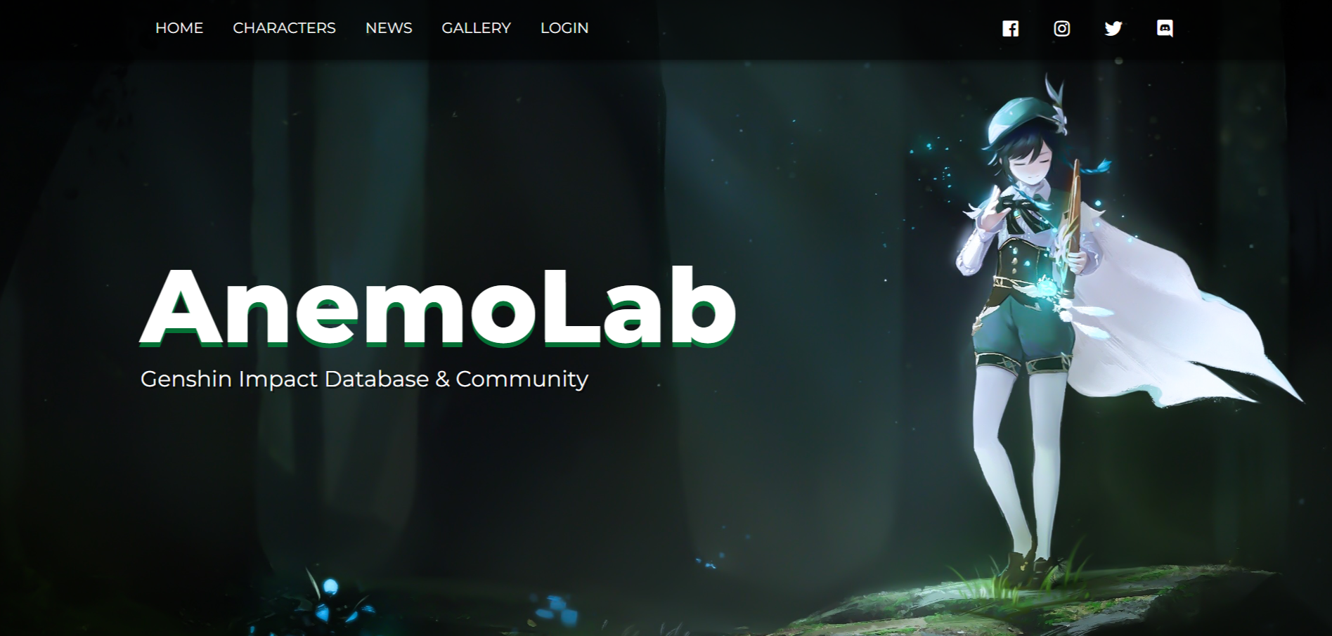 Anemolab Landing Page