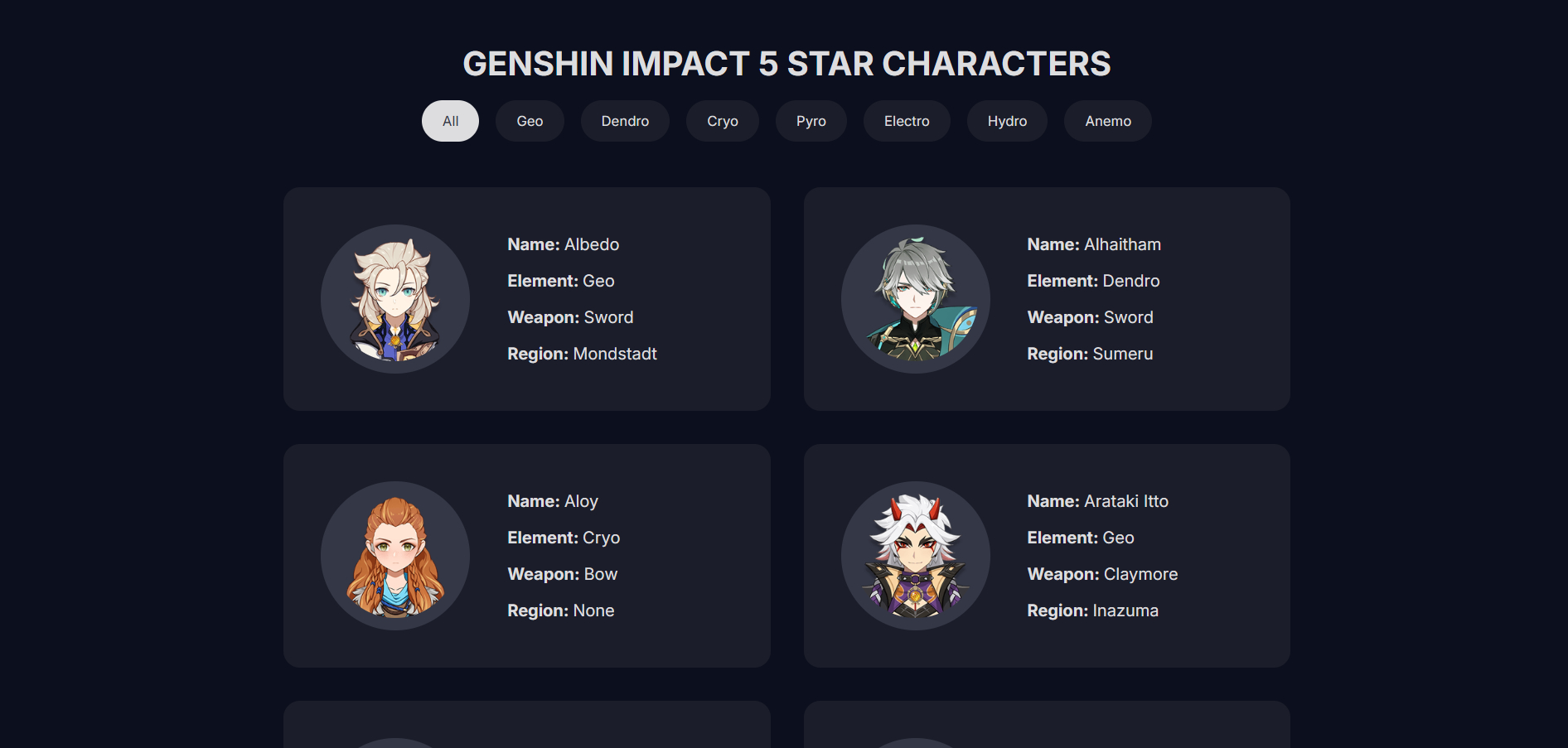Characters Filter thumbnail